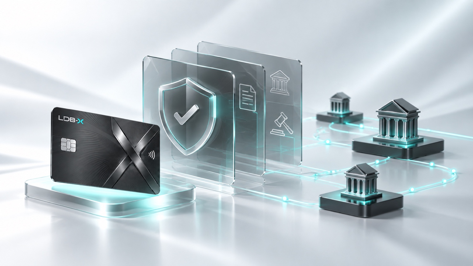 LDB-X programme responsibility visual with compliance and institutional infrastructure